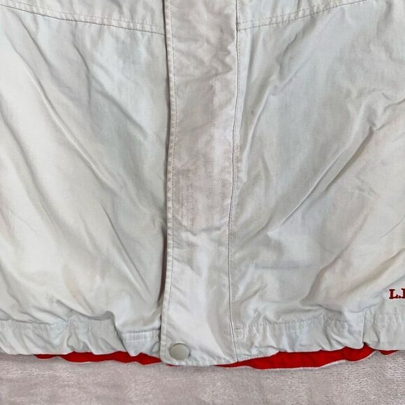 L.L. Bean Jacket Mens Medium Khaki WEATHER CHALLENGER Hidden Hood LW Jacket - Picture 3 of 11